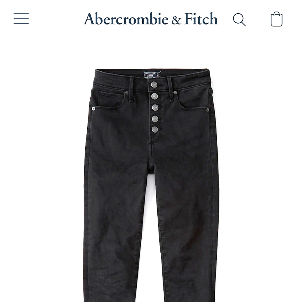 Abercrombie and Fitch, 25, black skinny jeans